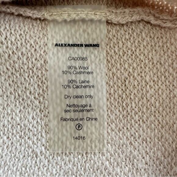 T by Alexander Wang Wool Cashmere V-Neck Sweater Size S - Picture 4 of 5